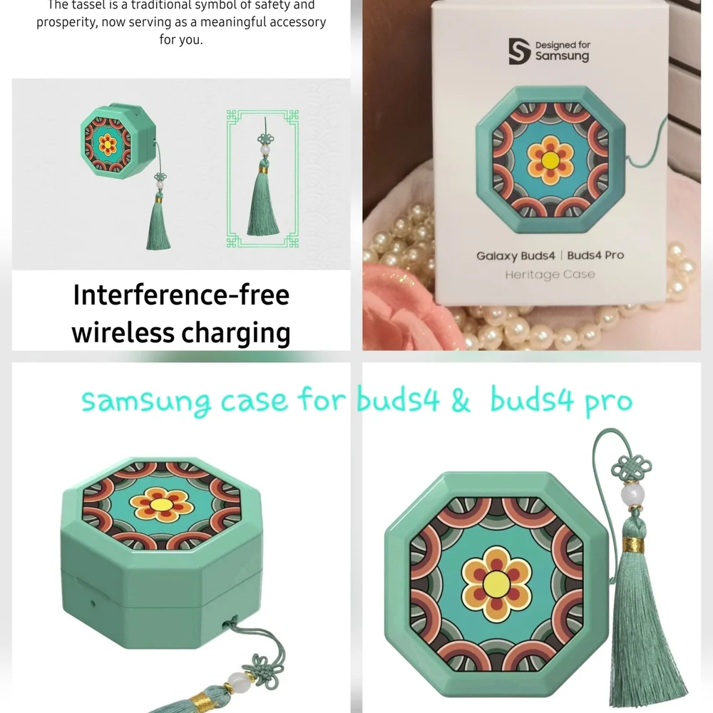 Samsung Galaxy Buds4 Heritage Case with Tassel